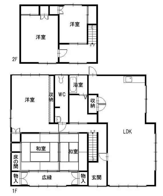 Floor plan. 15.8 million yen, 5LDK, Land area 302.08 sq m , Building area 141.02 sq m