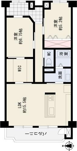 Floor plan. 3LDK, Price 9.8 million yen, Occupied area 77.98 sq m , Balcony area 7.73 sq m 2LDK + S plan
