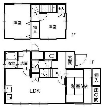 Floor plan. 13.8 million yen, 3LDK, Land area 155.42 sq m , Building area 76.1 sq m