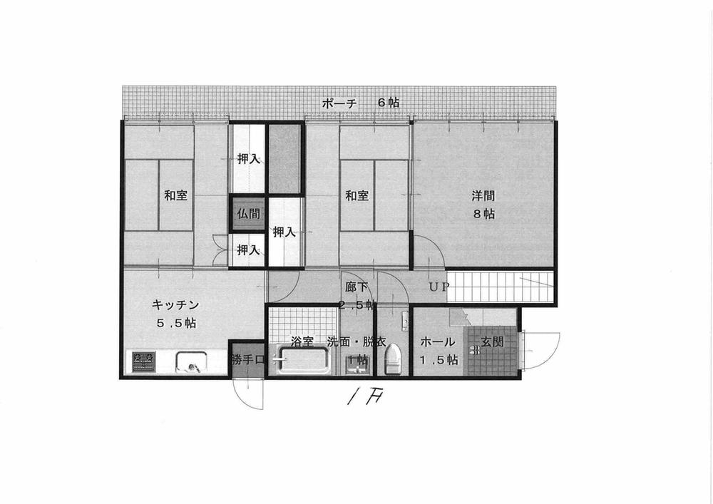 Floor plan. 9.5 million yen, 5DK, Land area 193.46 sq m , Building area 109.01 sq m