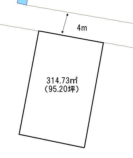 Compartment figure. Land price 33,200,000 yen, Land area 314.73 sq m