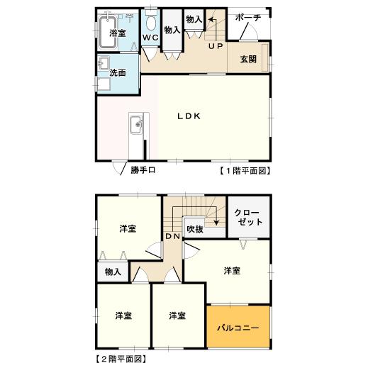 Floor plan. 21,800,000 yen, 4LDK, Land area 165.3 sq m , Building area 101.6 sq m