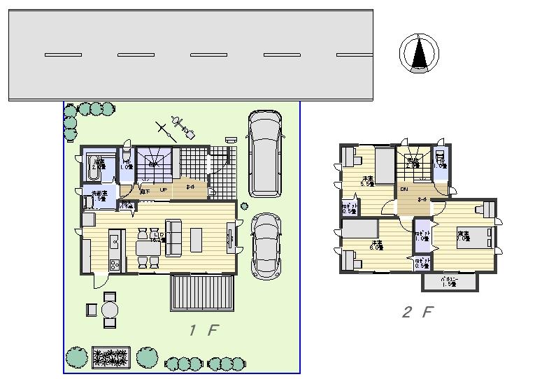 Other building plan example. Building plan example (A No. land) Building price 16.8 million yen, Building area 112.00 sq m