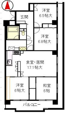 Floor plan. 4LDK, Price 15.8 million yen, Occupied area 99.01 sq m , Balcony area 24.88 sq m