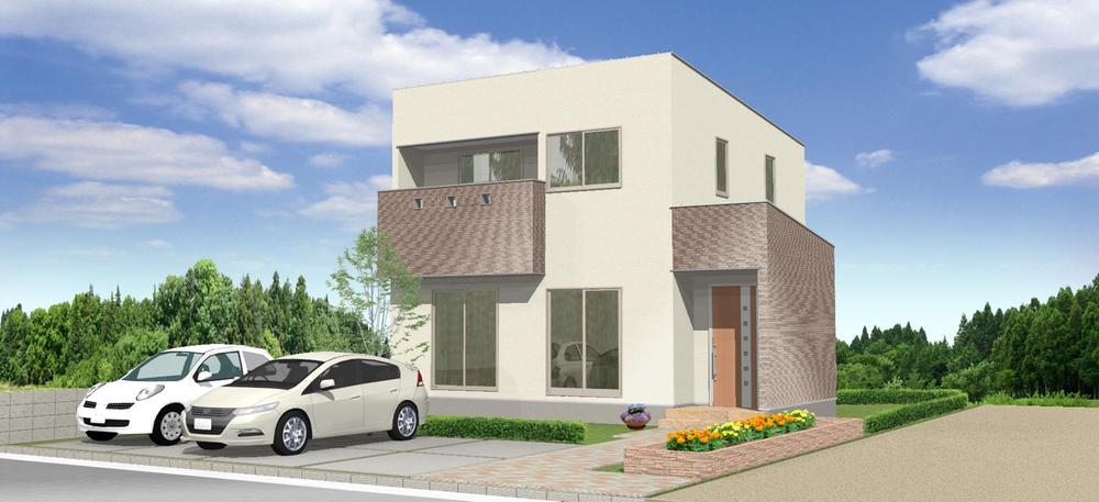 Building plan example (Perth ・ appearance). Building plan example (No. 2 land) land + building 2,390 million (set plan price) Building area 100.66 sq m  ※ Image is an example of a building plan, Completion is an image. 