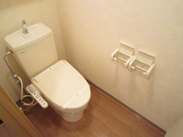 Toilet. Bathroom with a shower