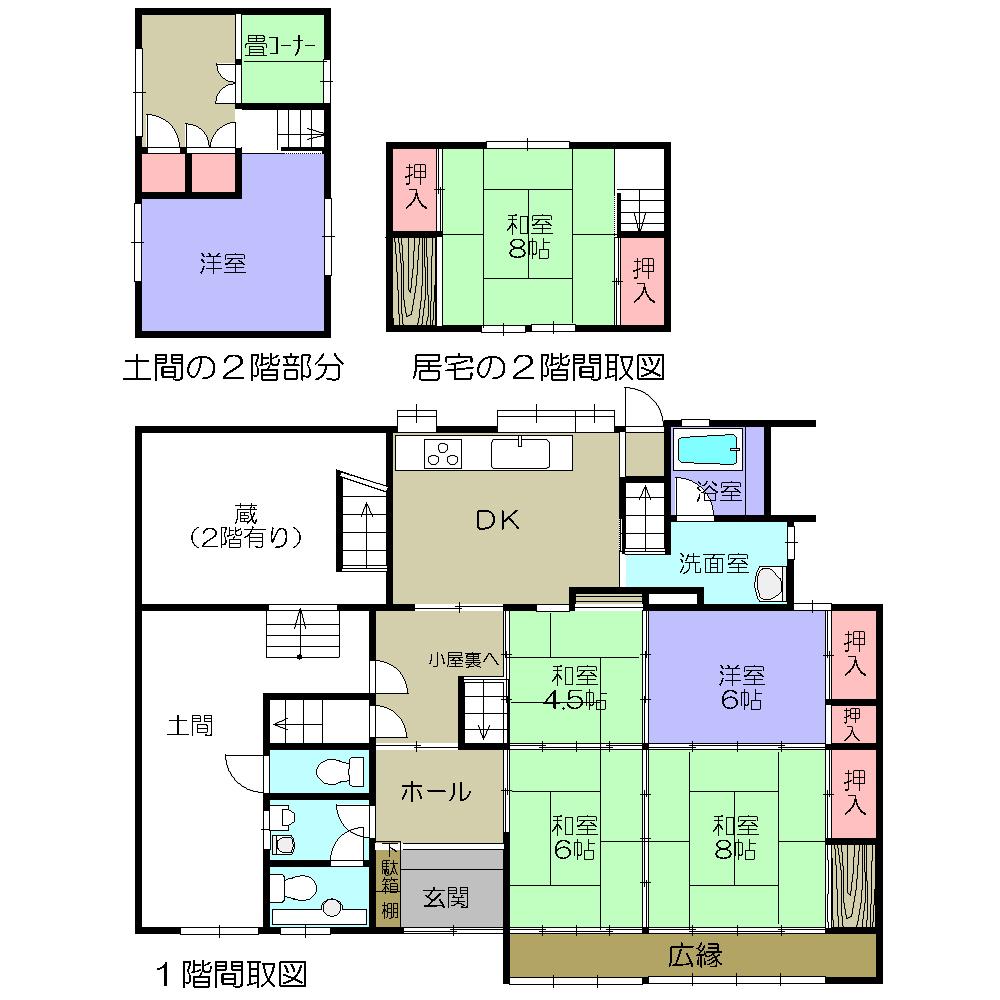 Floor plan. 14 million yen, 6DK, Land area 312.93 sq m , Building area 156.01 sq m