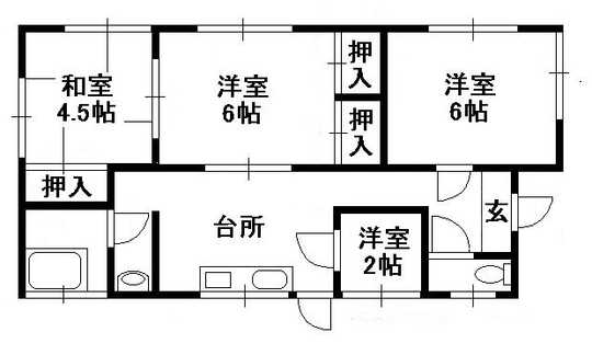 Floor plan. 10 million yen, 3DK, Land area 249.11 sq m , Building area 52.17 sq m