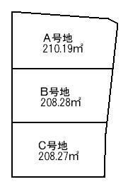 Compartment figure. Land price 11,444,000 yen, Land area 210.19 sq m