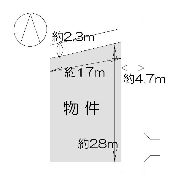 Compartment figure. Land price 21 million yen, Land area 437.33 sq m
