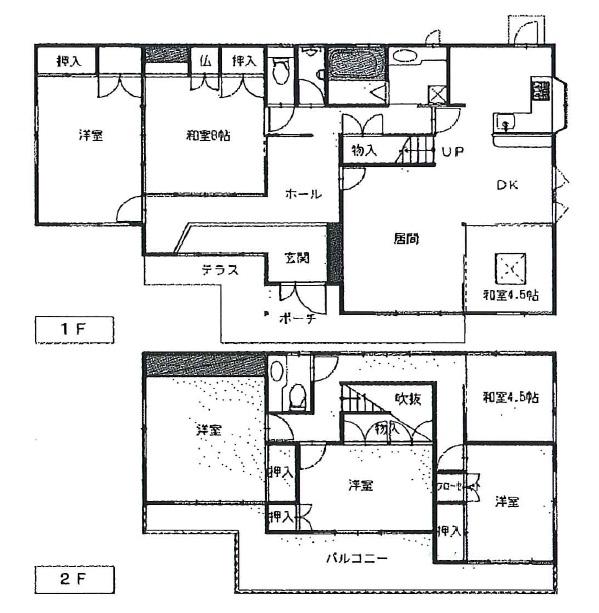 Floor plan. 28 million yen, 6LDK, Land area 352.08 sq m , Building area 212.79 sq m