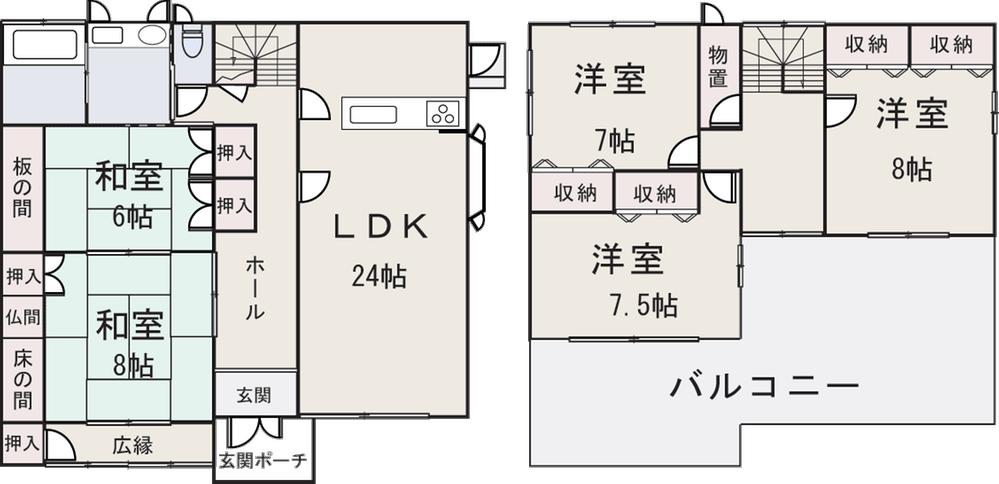 Floor plan. 19,800,000 yen, 5LDK, Land area 580 sq m , Building area 155.67 sq m