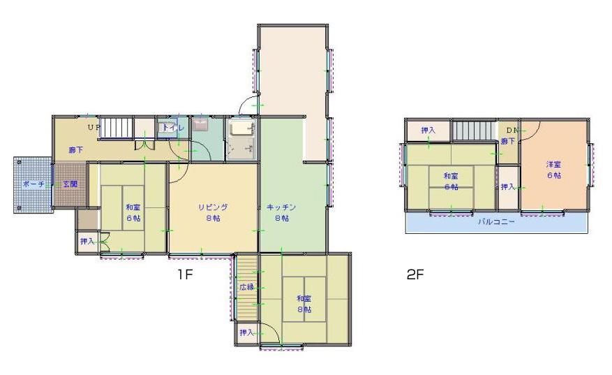 Floor plan. 12.5 million yen, 5DK + S (storeroom), Land area 319.2 sq m , Building area 110.95 sq m