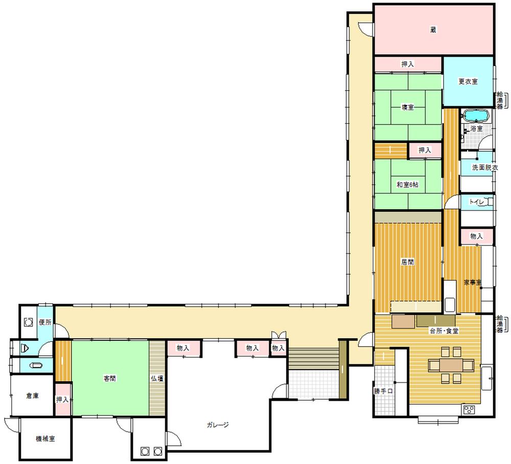 Floor plan. 60 million yen, 5DK + S (storeroom), Land area 965.13 sq m , If the building area 312.47 sq m present situation and the drawing is different from, We will give priority to the current state. 