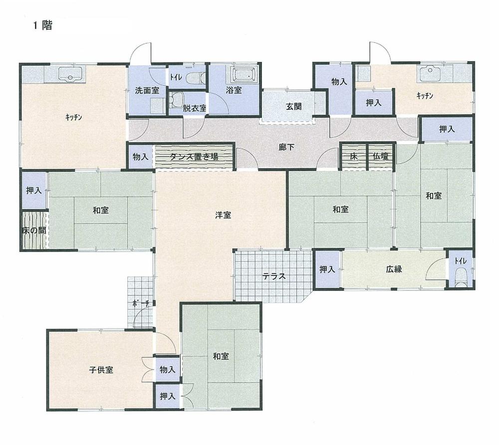 Floor plan. 11 million yen, 7DK, Land area 267.45 sq m , Building area 147.26 sq m