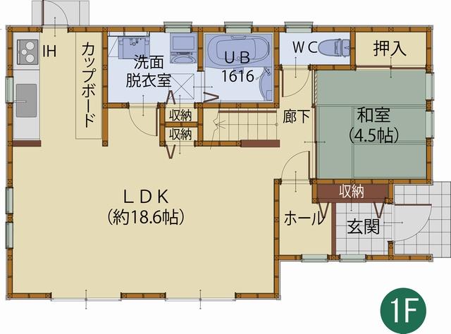 Floor plan. 25 million yen, 3LDK, Land area 168.74 sq m , Building area 110.96 sq m 1 Kaikan floor plan