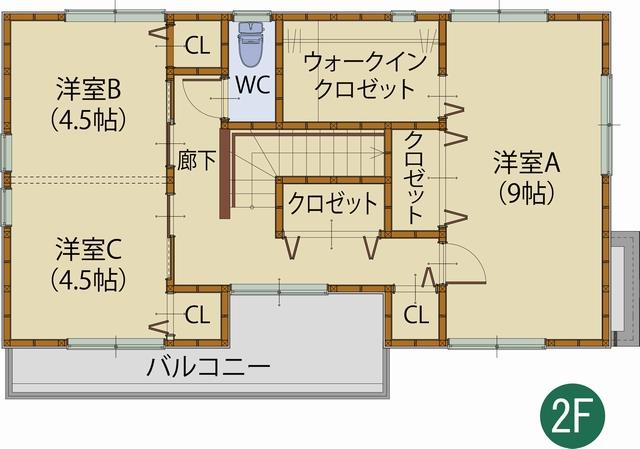 Floor plan. 25 million yen, 3LDK, Land area 168.74 sq m , Building area 110.96 sq m 2 Kaikan floor plan