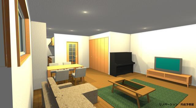 Rendering (introspection). Color ring is calm atmosphere that was'm around a natural color. It will produce the lighting coupled with spacious living space