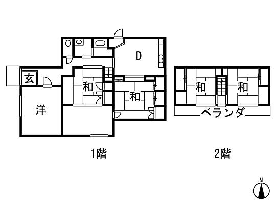 Floor plan. 14.5 million yen, 5DK, Land area 421.86 sq m , Building area 119.99 sq m floor plan