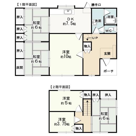 Floor plan. 12.8 million yen, 6DK, Land area 552.02 sq m , Building area 117.58 sq m