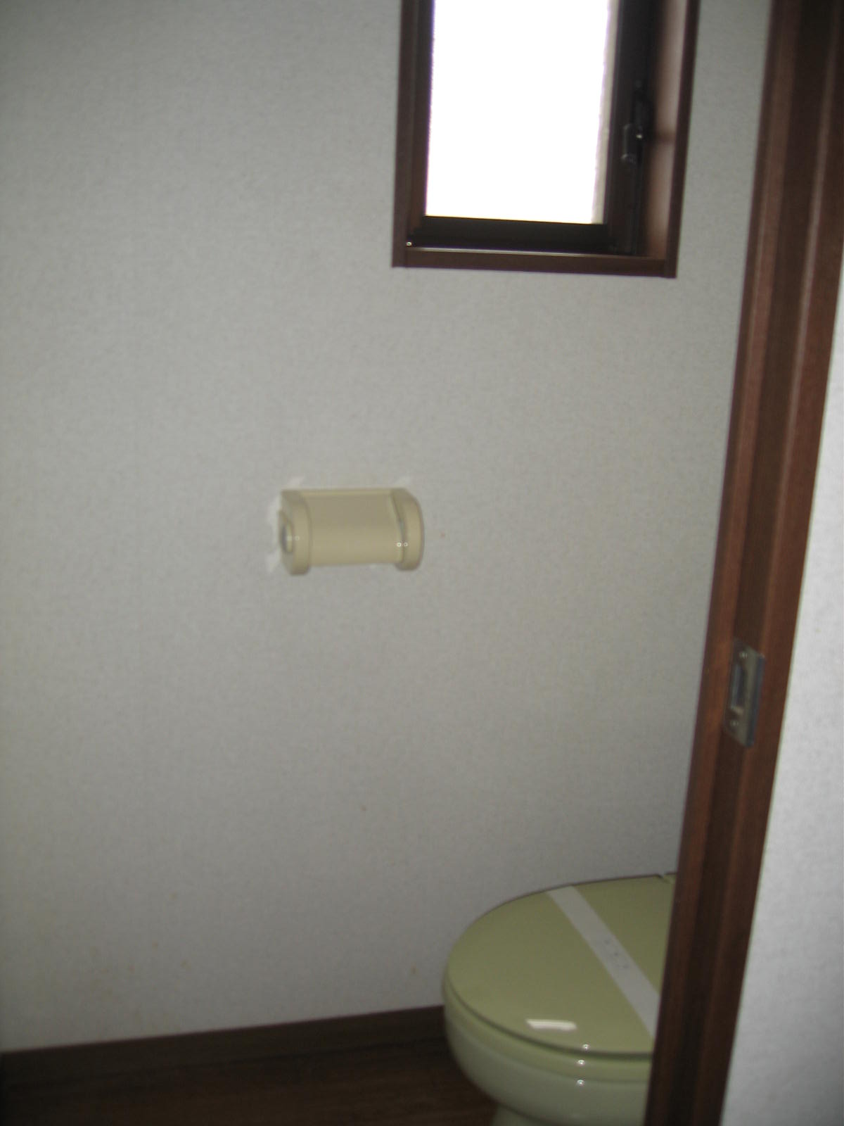 Toilet. With toilet window