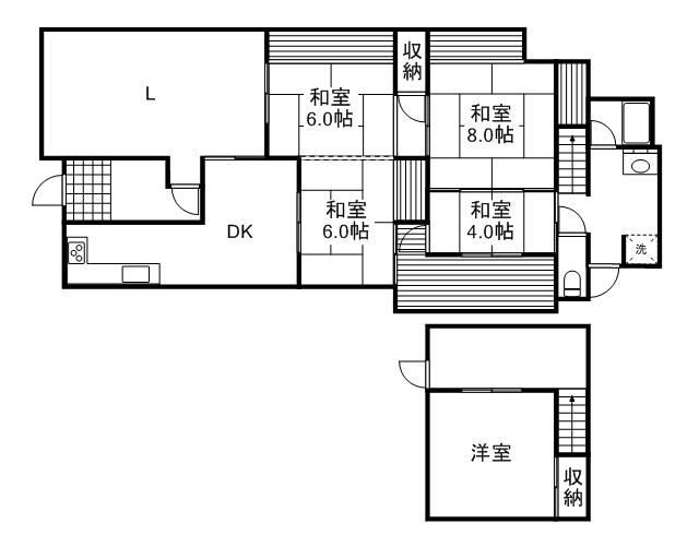 Floor plan. 13 million yen, 5LDK, Land area 227.4 sq m , Building area 138.45 sq m