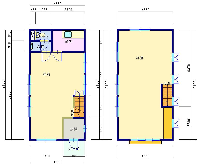 Floor plan. 8.5 million yen, 2K, Land area 187.88 sq m , Current state priority per building area 82.8 sq m schematic