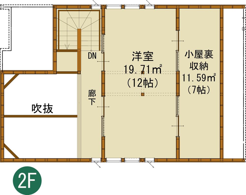 Floor plan. 28.5 million yen, 2LDK, Land area 301.05 sq m , Building area 107.55 sq m 2 floor