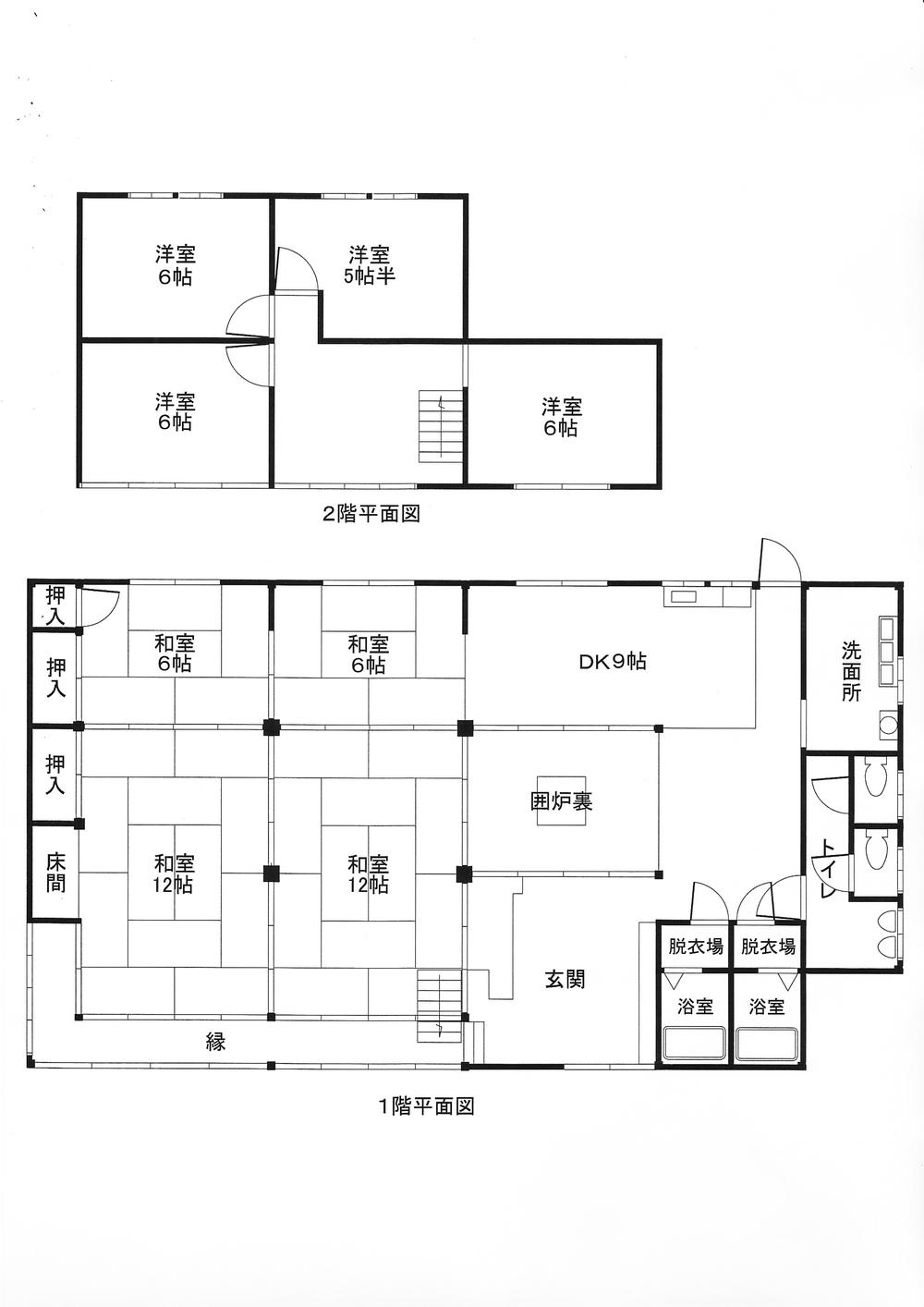 Floor plan. 14.5 million yen, 9DK, Land area 1,106.15 sq m , Building area 212.99 sq m