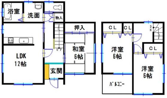 Floor plan. 14.2 million yen, 3LDK, Land area 406.39 sq m , Building area 81.15 sq m