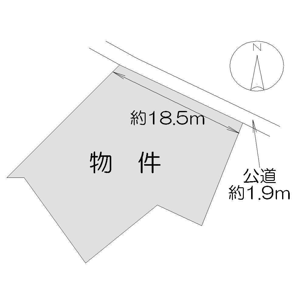 Compartment figure. Land price 4.6 million yen, Land area 401.79 sq m