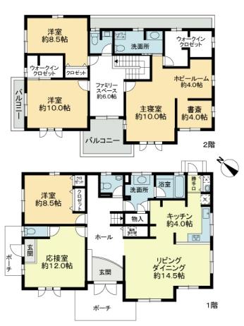 Floor plan. 78 million yen, 5LDK, Land area 237.52 sq m , Building area 221.03 sq m