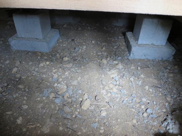 Other Equipment. Under the floor image. Because it is in high ground moisture there is little. Termite damage also could not be verified.