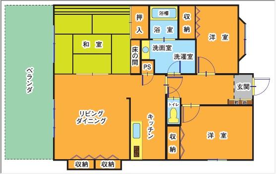 Floor plan. 3LDK, Price 11.8 million yen, Good footprint 64.3 sq m usability 3LDK.