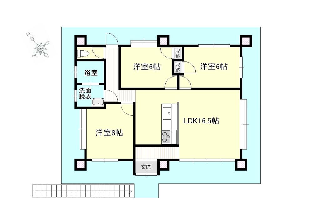Floor plan. 44,800,000 yen, 3LDK, Land area 312.98 sq m , Building area 84.88 sq m