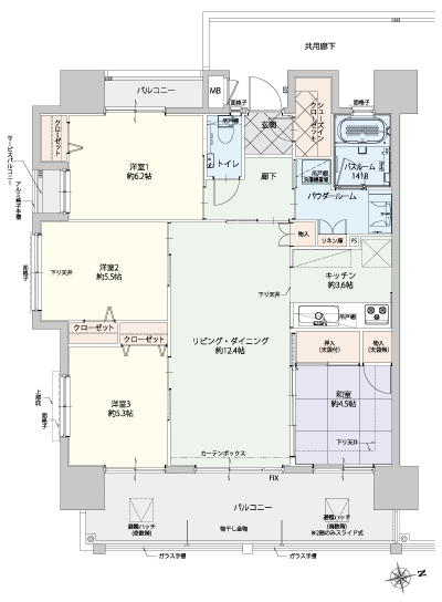 Floor: 4LDK, occupied area: 82.94 sq m, Price: 30,291,400 yen ~ 33,340,600 yen