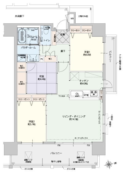 Floor: 3LDK, occupied area: 76.13 sq m, Price: 26,632,000 yen ~ 32,425,600 yen