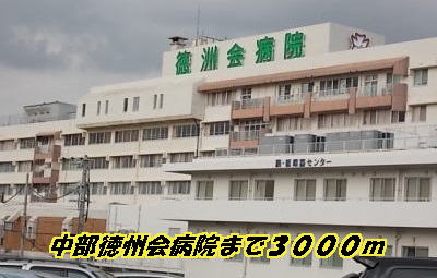 Hospital. 3000m to Chubu Tokushukaibyoin (hospital)