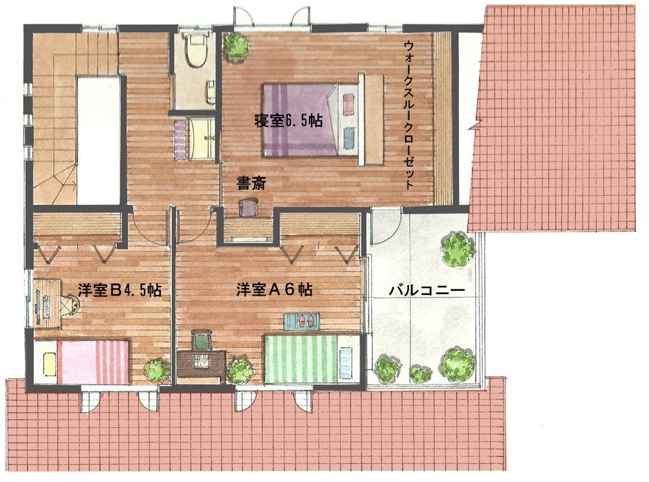 Floor plan. 59,800,000 yen, 4LDK, Land area 239.65 sq m , Building area 144.63 sq m 2 floor of 54.50 sq m