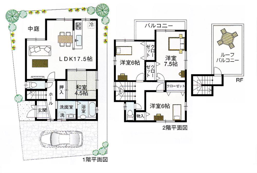 Floor plan. 28.8 million yen, 4LDK, Land area 89.9 sq m , It is a building area of ​​102.06 sq m functional floor plan