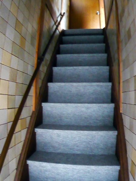 Other. Stair handrail with. In carpeted, Slip safety. 