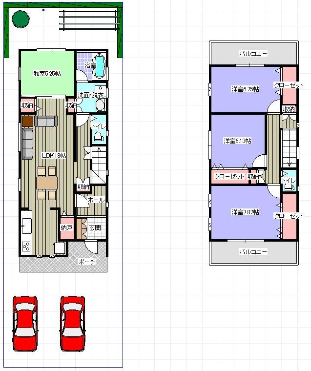 Floor plan. 38,800,000 yen, 4LDK, Land area 143.01 sq m , Since the building area 106.91 sq m before also also open behind, Bright! !