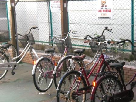 Other common areas. There bicycle parking space