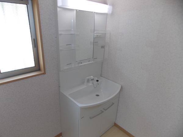 Wash basin, toilet. Directing the room is fine basin space