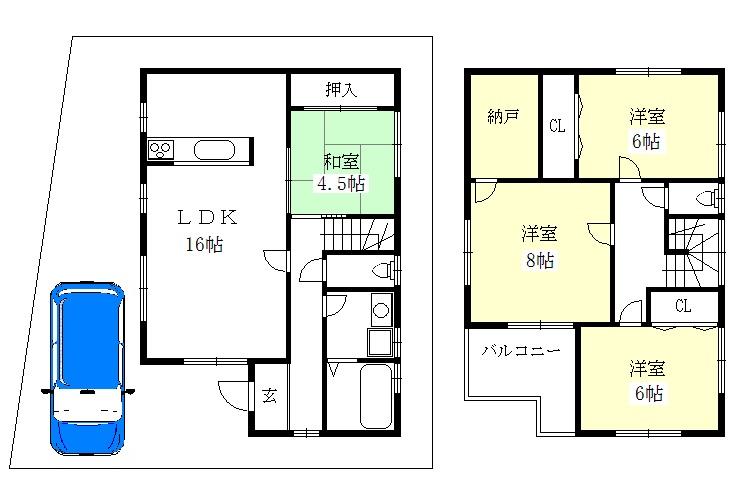 Non-living room. No. 3 place It is a floor plan