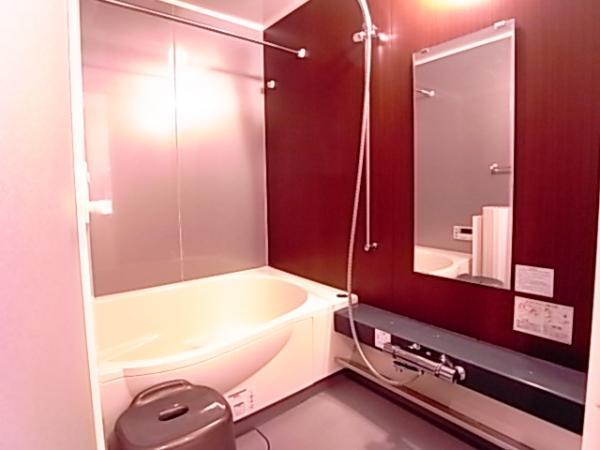 Bathroom. Comfortable bus bath time in the bathroom heating with dry
