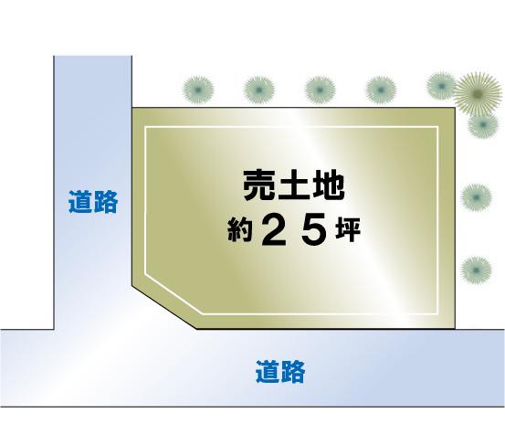 Compartment figure. Land price 12 million yen, Land area 81.62 sq m 81.62 sq m