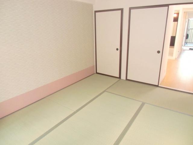 Non-living room. There is a bright Japanese-style storage