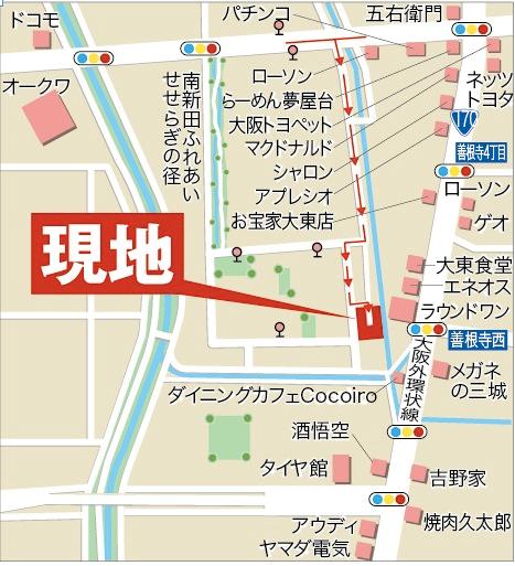 Local guide map. Enlarged view