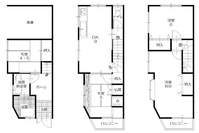 Floor plan. 8.9 million yen, 4DK, Land area 66.02 sq m , Building area 91.71 sq m